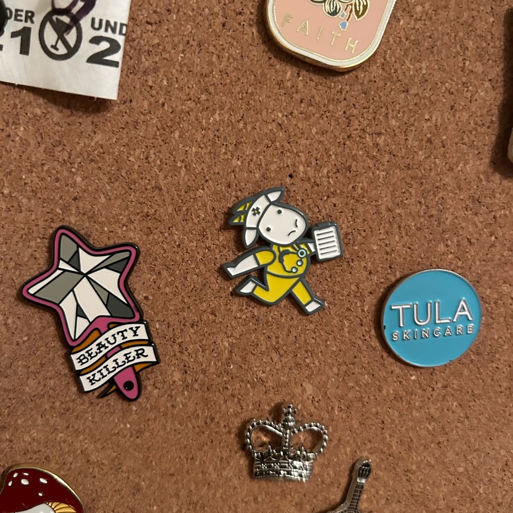 Bundle of 3 cosmetics enamel pins